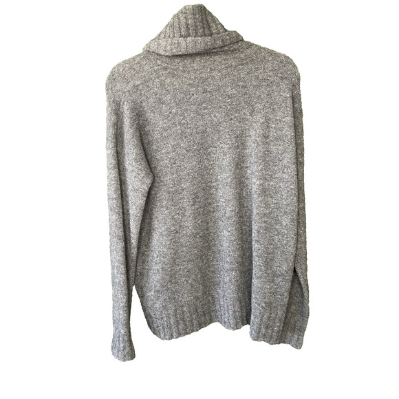 Theory Sweater Womens Size Small Gray Wool Blend Dreeden Avalon Cowl Turtleneck - Picture 2 of 10